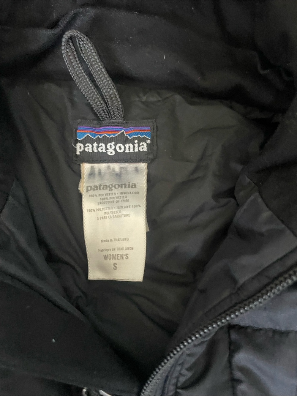 Patagonia Women's Hooded Hybrid Insulated Jacket Black Size Small - Picture 5 of 6